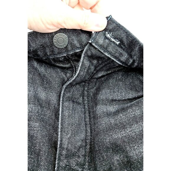 BDG Urban Outfitters Foldover V Front Jean Shorts Sz 29 8 Cut Offs Goth Punk NEW - Picture 5 of 16